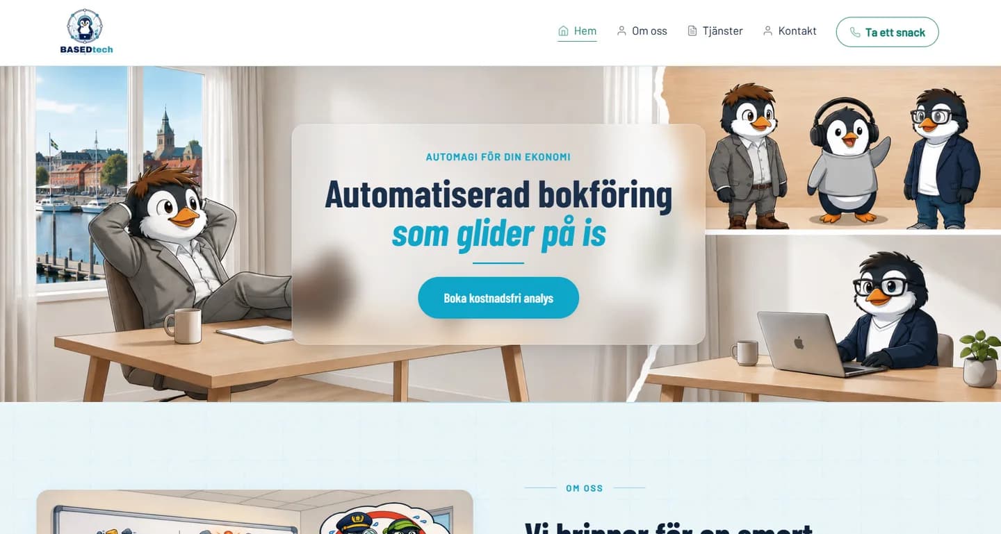 Skärmdump av BASEDtech Sweden